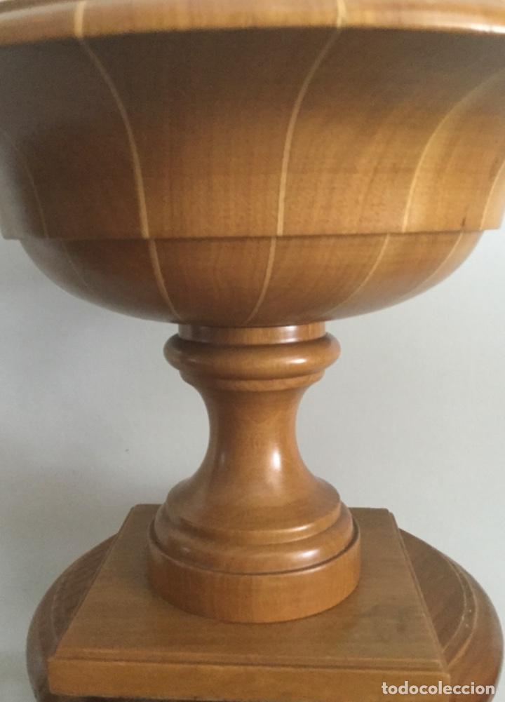 Vintage: CENTRO DE MESA, DE MADERA, MARQUETERIA HECHO A MANO, - Foto 6