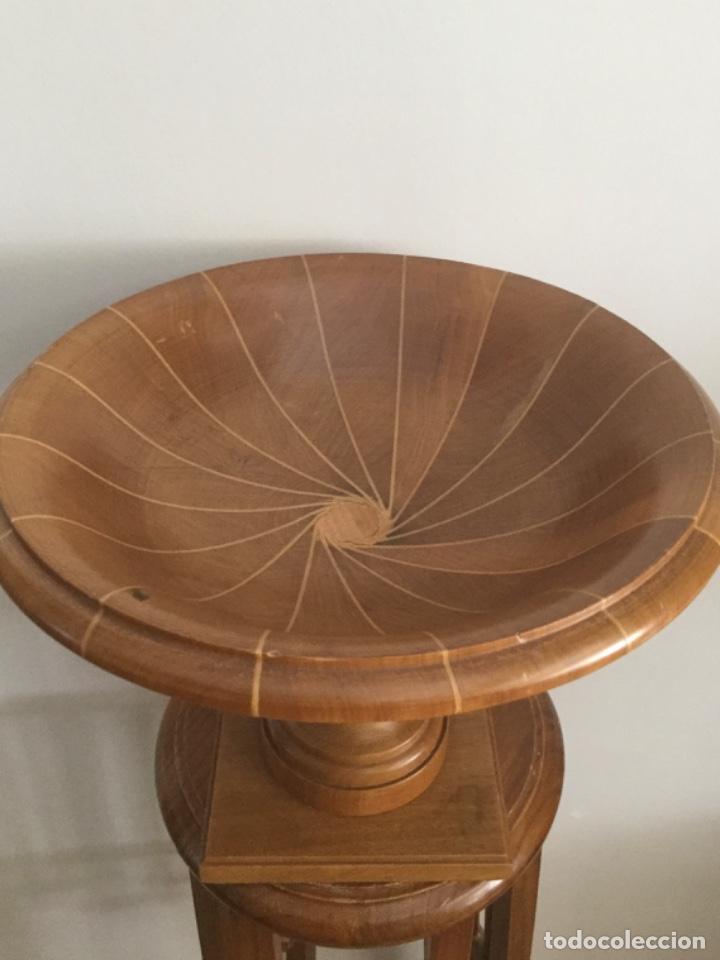 Vintage: CENTRO DE MESA, DE MADERA, MARQUETERIA HECHO A MANO, - Foto 3