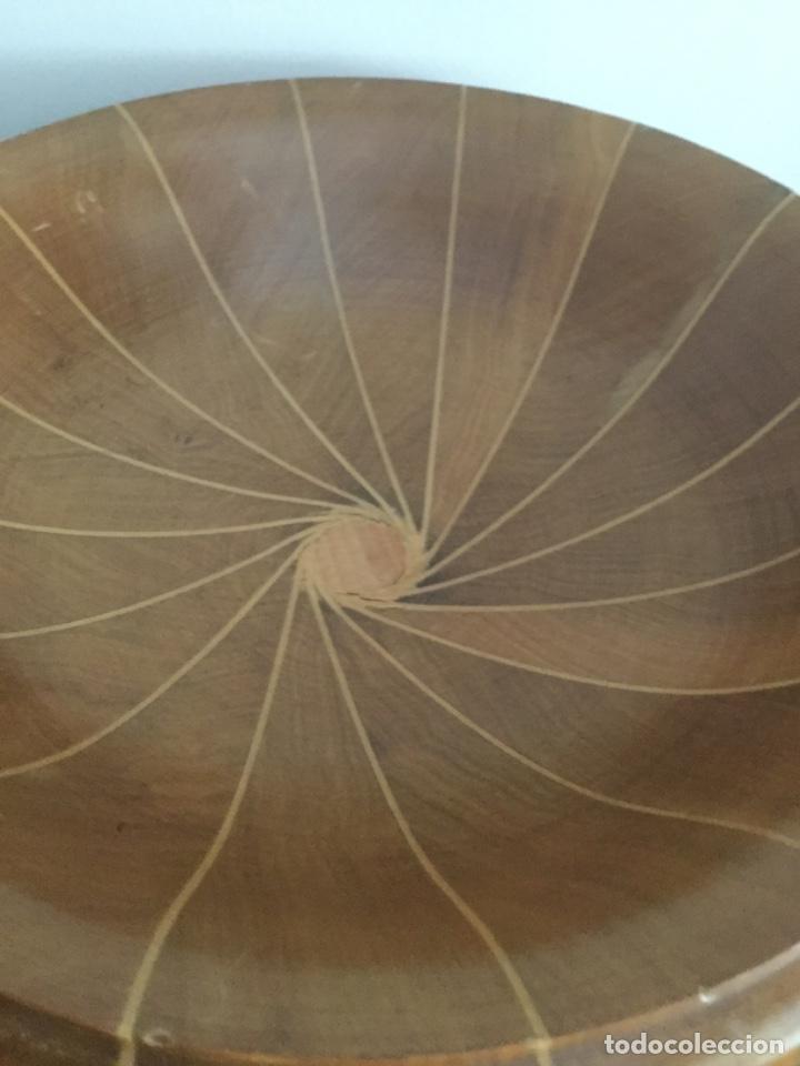 Vintage: CENTRO DE MESA, DE MADERA, MARQUETERIA HECHO A MANO, - Foto 7