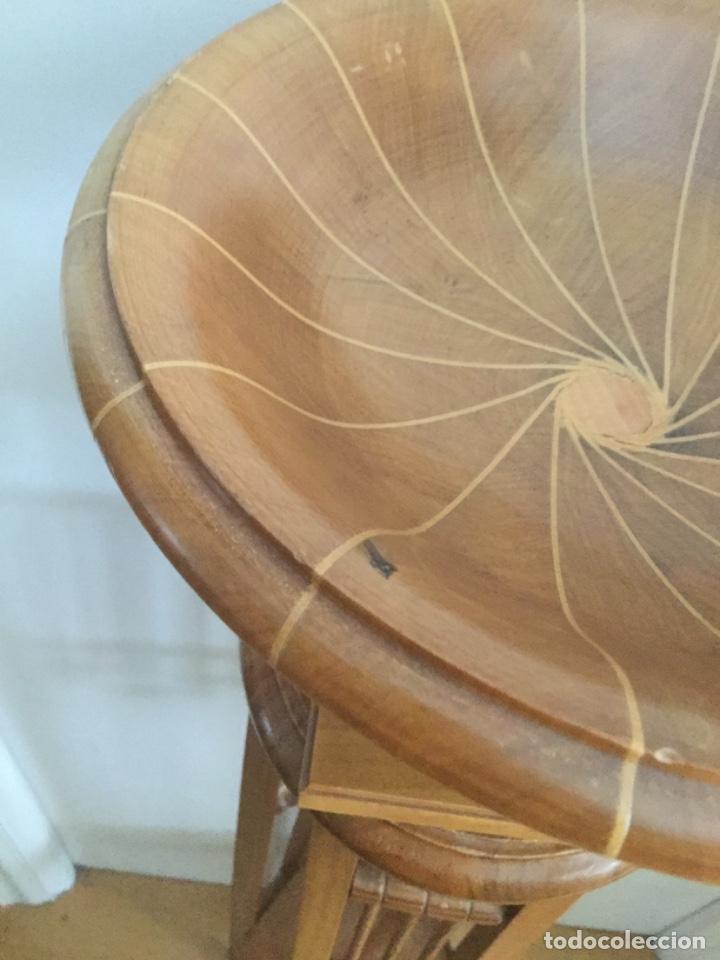 Vintage: CENTRO DE MESA, DE MADERA, MARQUETERIA HECHO A MANO, - Foto 9