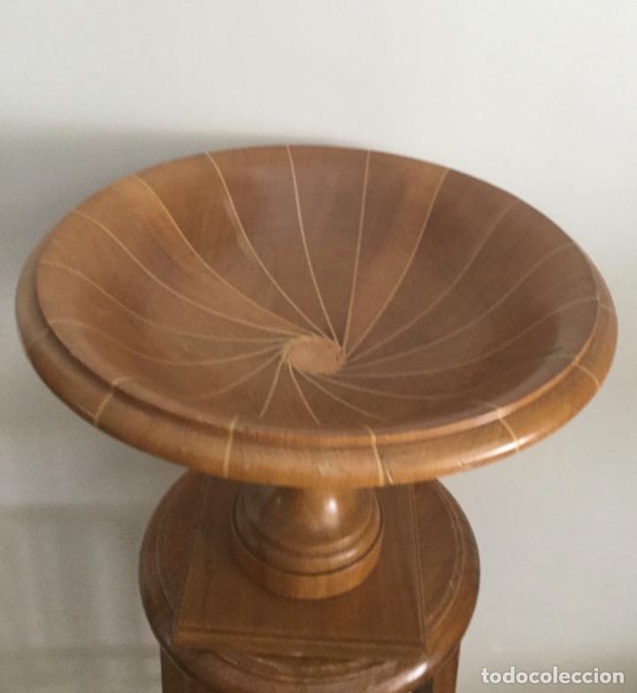 Vintage: CENTRO DE MESA, DE MADERA, MARQUETERIA HECHO A MANO, - Foto 8