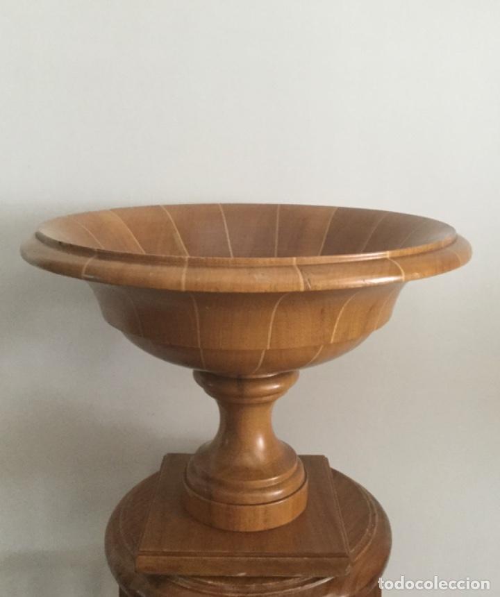 Vintage: CENTRO DE MESA, DE MADERA, MARQUETERIA HECHO A MANO, - Foto 14