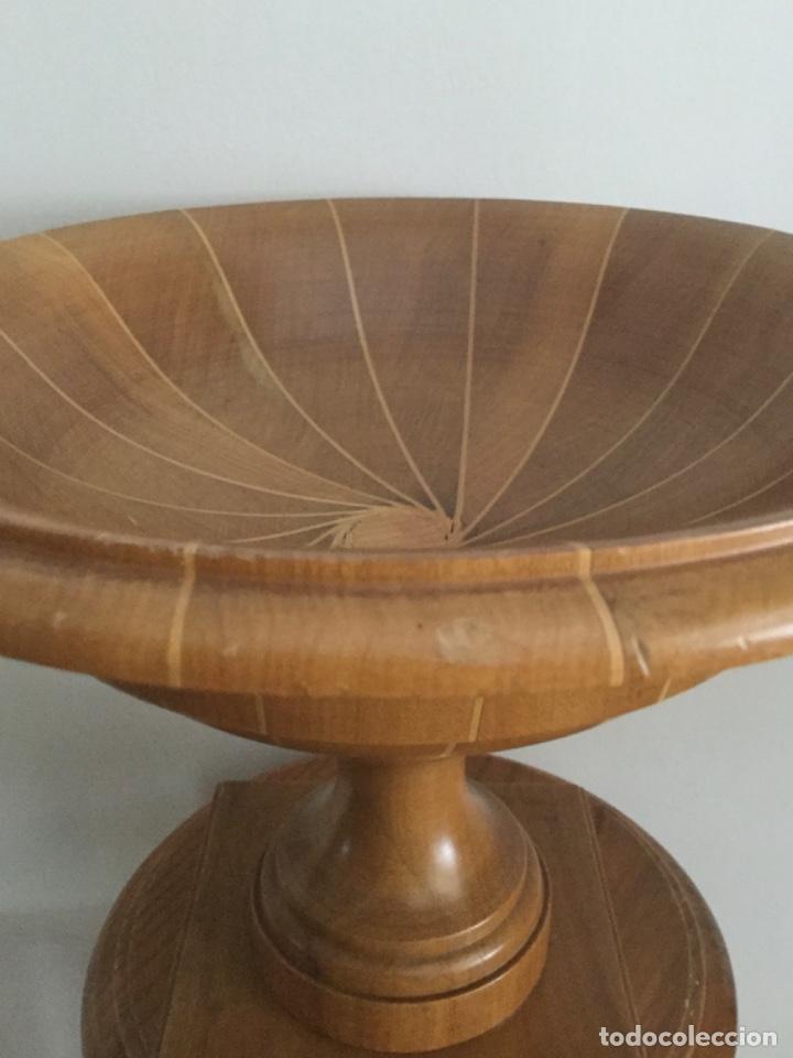Vintage: CENTRO DE MESA, DE MADERA, MARQUETERIA HECHO A MANO, - Foto 15