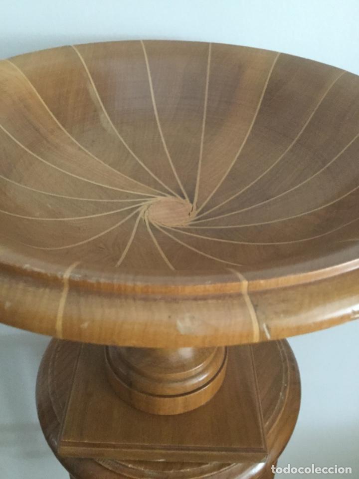 Vintage: CENTRO DE MESA, DE MADERA, MARQUETERIA HECHO A MANO, - Foto 16