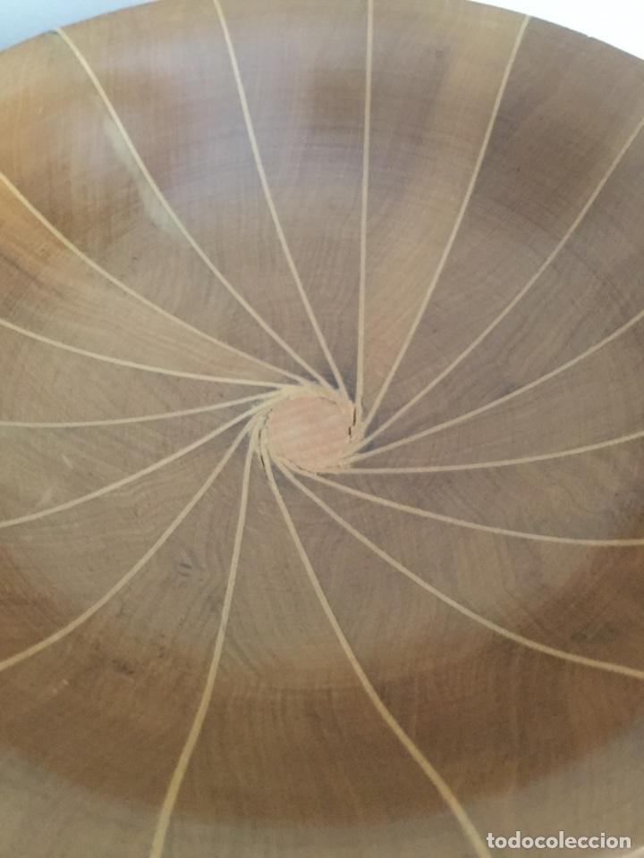 Vintage: CENTRO DE MESA, DE MADERA, MARQUETERIA HECHO A MANO, - Foto 13
