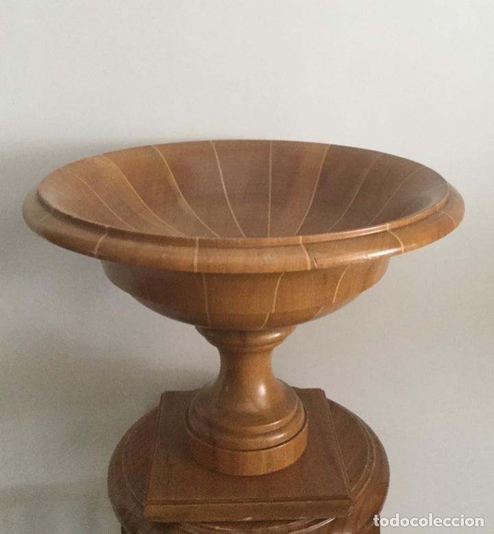 Vintage: CENTRO DE MESA, DE MADERA, MARQUETERIA HECHO A MANO, - Foto 19