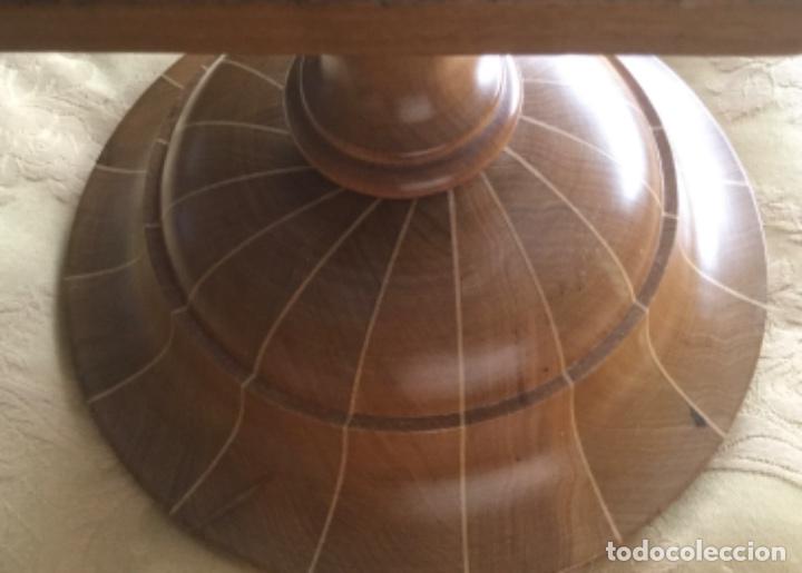 Vintage: CENTRO DE MESA, DE MADERA, MARQUETERIA HECHO A MANO, - Foto 21