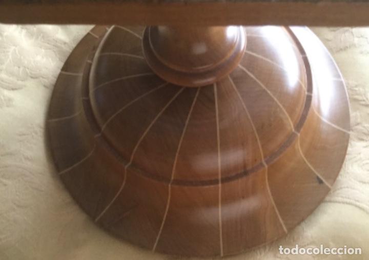 Vintage: CENTRO DE MESA, DE MADERA, MARQUETERIA HECHO A MANO, - Foto 18