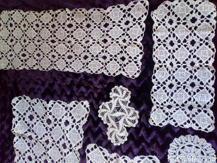 Vintage: Lote tapetes crochet - Foto 3