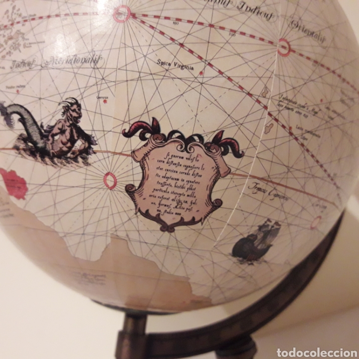 Vintage: Bola del mundo. Curioso mapa mar&iacute;timo - Foto 5