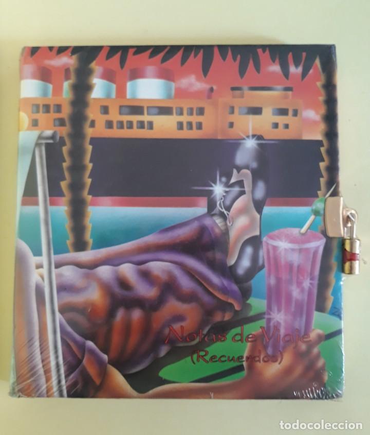 Vintage: BLOC NOTAS DE VIAJE - CON CANDADO Y LLAVE - PRECINTADO SIN ESTRENAR - CREACIONES MONAIR -