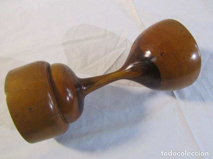 Vintage: Copa de madera torneada grande de 2 piezas - Foto 7