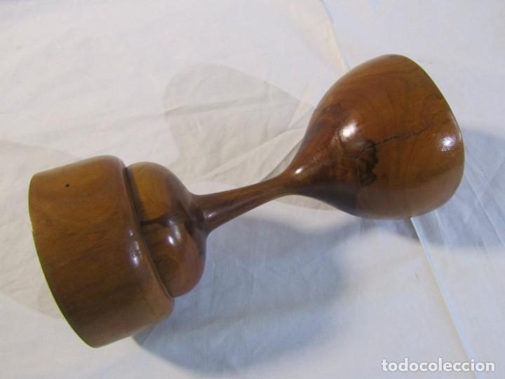 Vintage: Copa de madera torneada grande de 2 piezas - Foto 8