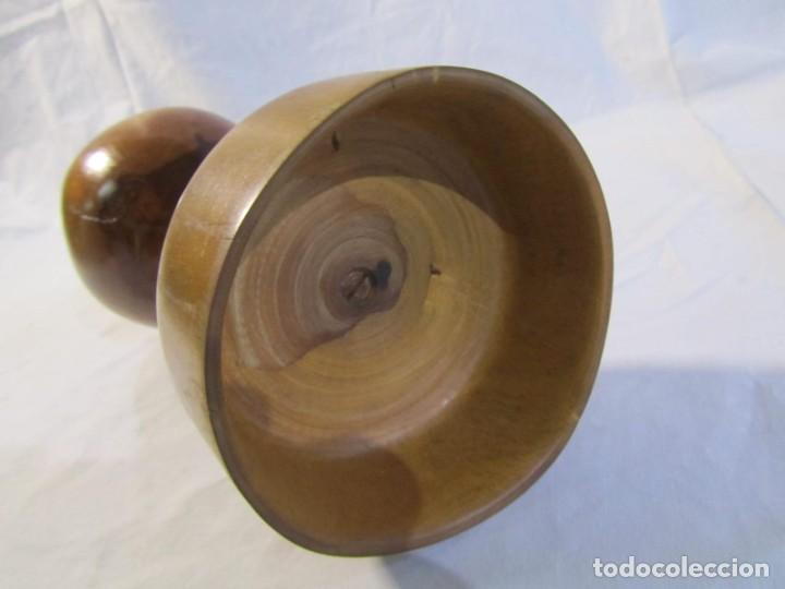 Vintage: Copa de madera torneada grande de 2 piezas - Foto 10