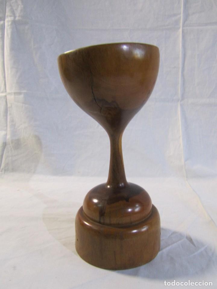 Vintage: Copa de madera torneada grande de 2 piezas - Foto 11