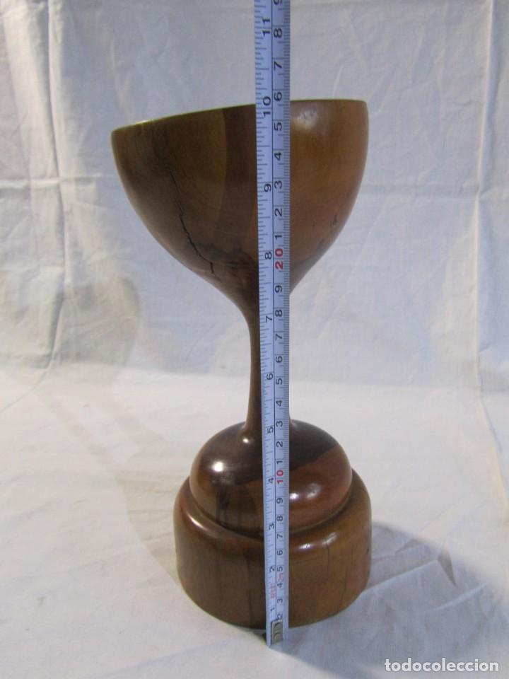 Vintage: Copa de madera torneada grande de 2 piezas - Foto 12