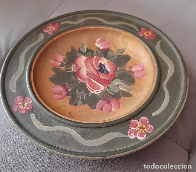 Vintage: Plato colgante de madera vintage - Foto 3