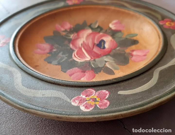 Vintage: Plato colgante de madera vintage - Foto 4