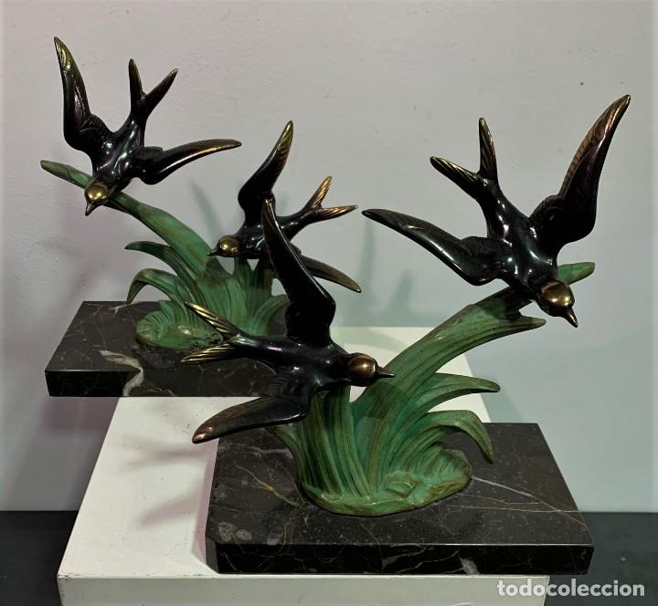 Vintage: Pareja de soportes para libros.