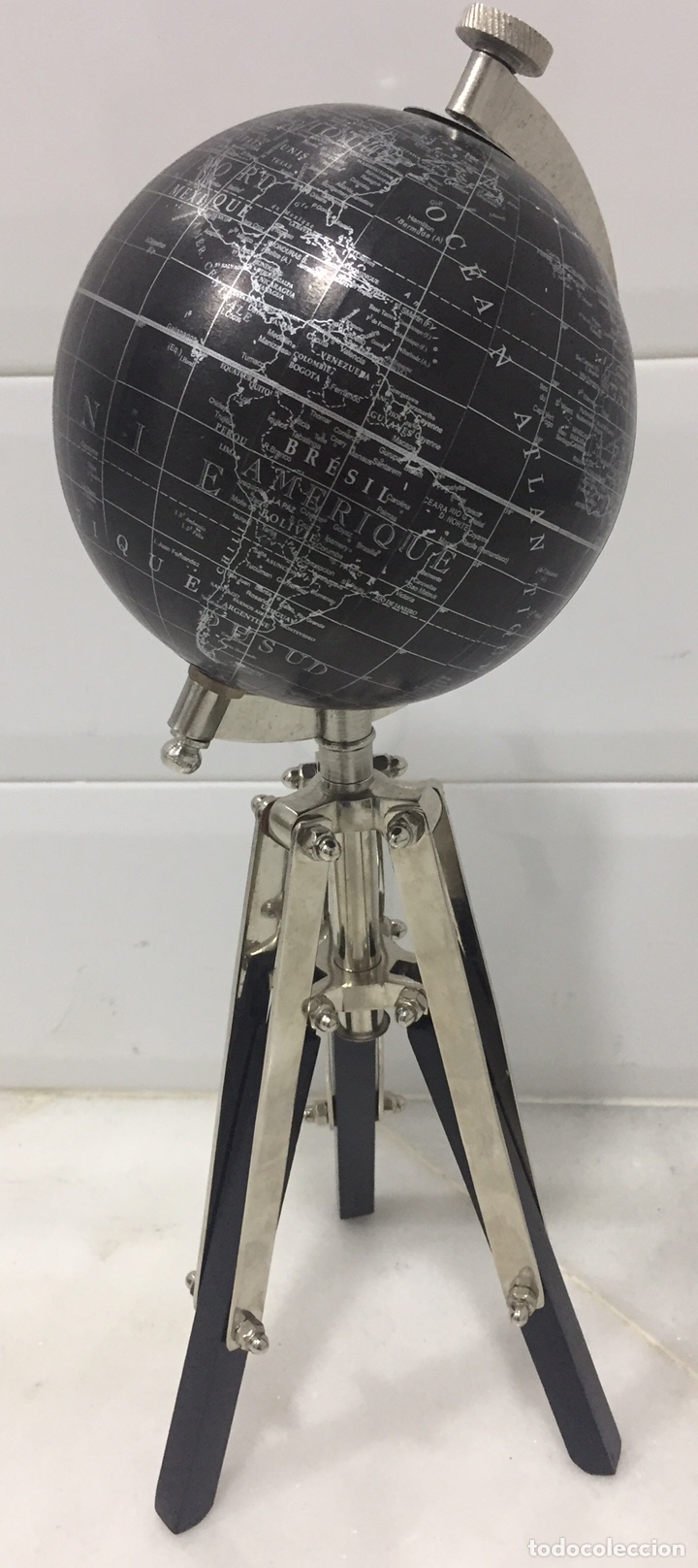 Vintage: ORIGINAL GLOBO TERR&Aacute;QUEO FORMA DE TR&Iacute;PODE - Foto 2