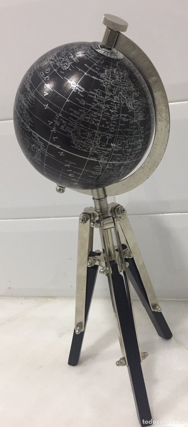 Vintage: ORIGINAL GLOBO TERR&Aacute;QUEO FORMA DE TR&Iacute;PODE - Foto 3