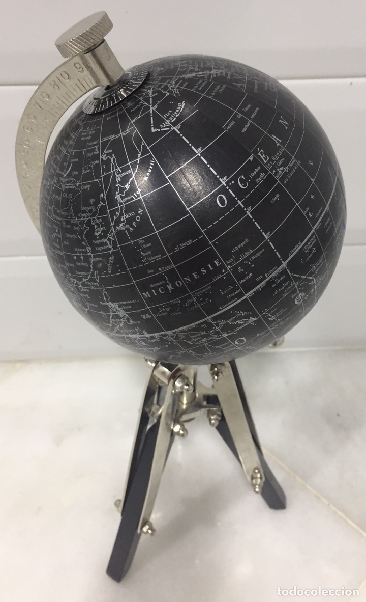 Vintage: ORIGINAL GLOBO TERR&Aacute;QUEO FORMA DE TR&Iacute;PODE - Foto 4