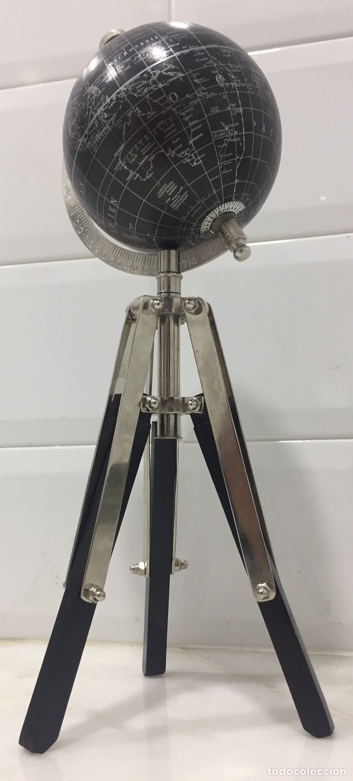 Vintage: ORIGINAL GLOBO TERR&Aacute;QUEO FORMA DE TR&Iacute;PODE - Foto 5
