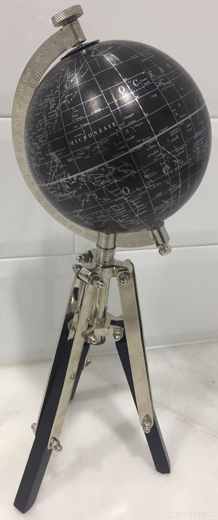 Vintage: ORIGINAL GLOBO TERR&Aacute;QUEO FORMA DE TR&Iacute;PODE - Foto 13