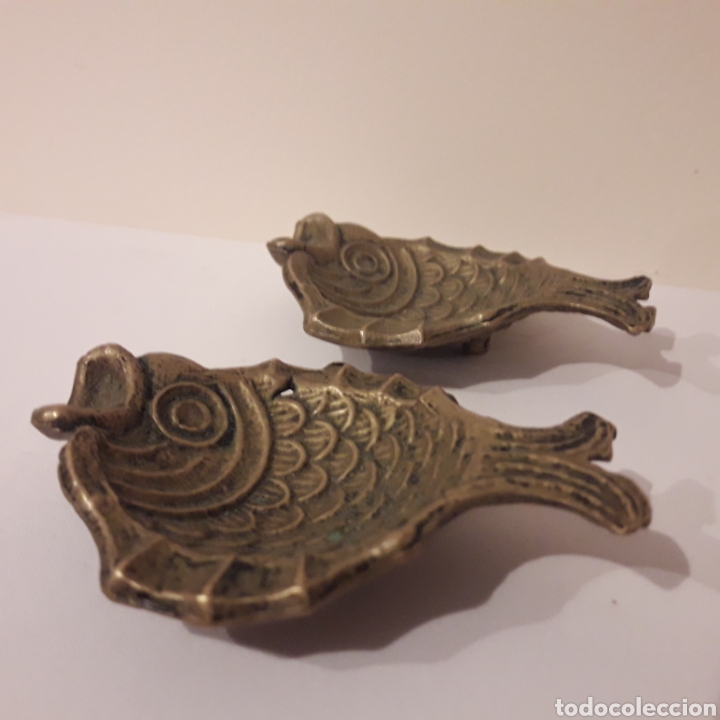 Vintage: Peces de bronce. Miniaturas - Foto 1