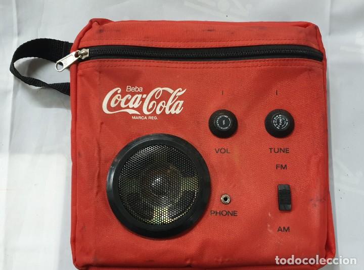 Vintage: BOLSA VINTAGE COCA-COLA CON TRANSISTOR - Foto 1