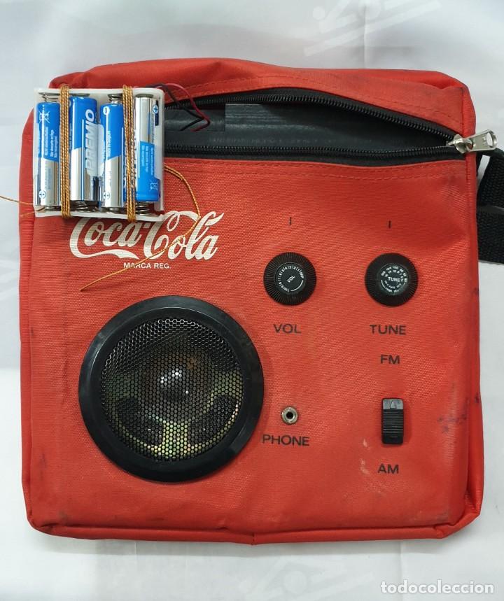 Vintage: BOLSA VINTAGE COCA-COLA CON TRANSISTOR - Foto 3