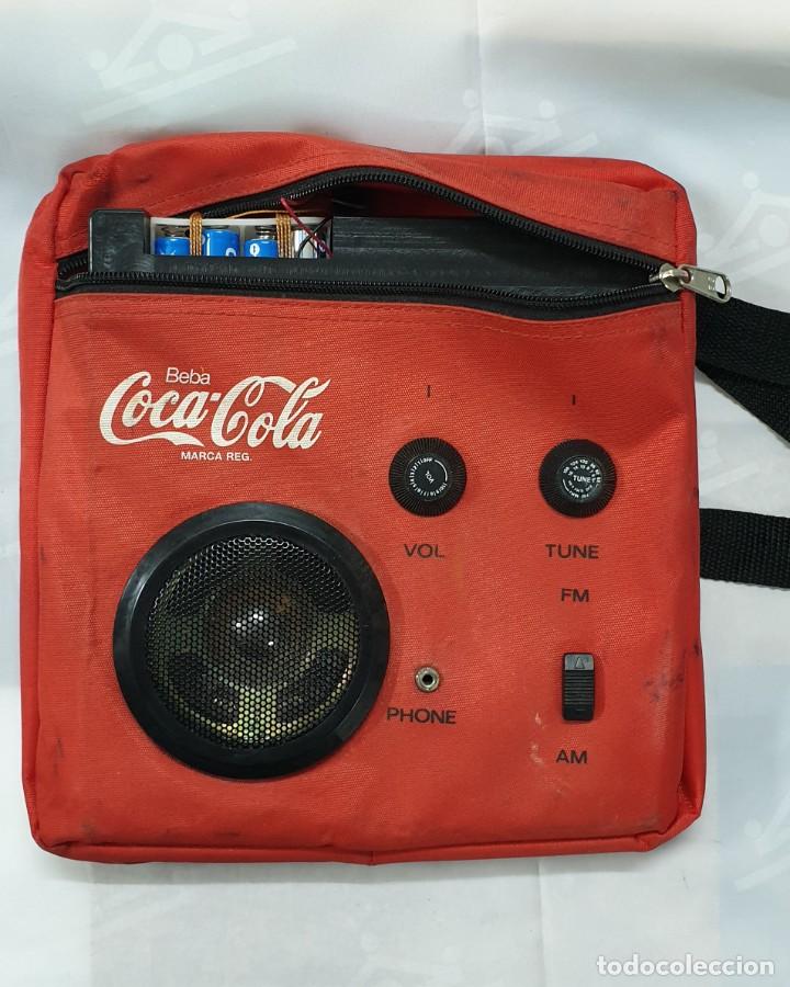Vintage: BOLSA VINTAGE COCA-COLA CON TRANSISTOR - Foto 4