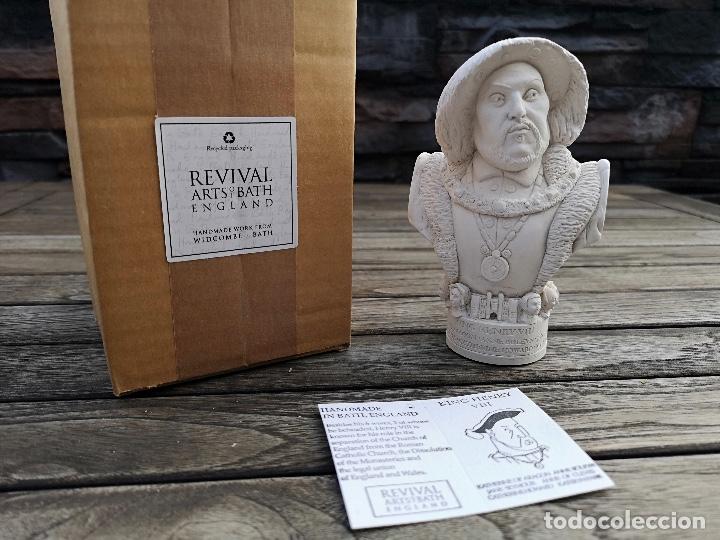 Vintage: Busto de ENRIQUE VIII 12 cm - Foto 1