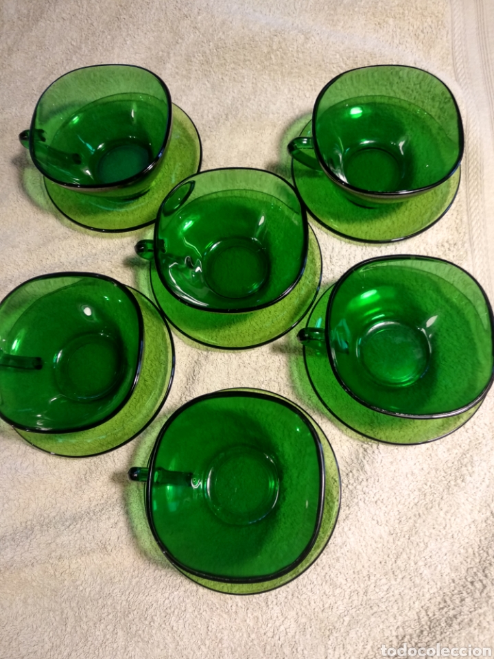 Vintage: Juego de desayuno duralex verde - Foto 2