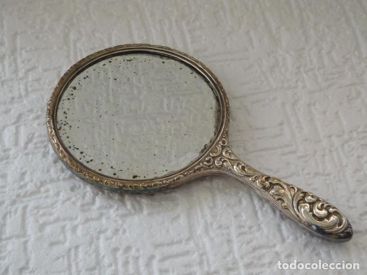 Vintage: ESPEJO ANTTIGUO SIGLO XIX. DE METAL.15X26
