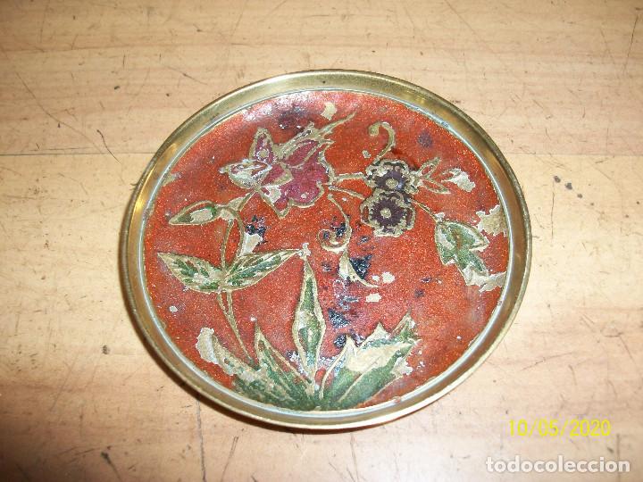Vintage: LOTE DE 4 PLATOS DE BRONCE - Foto 6