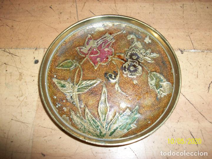 Vintage: LOTE DE 4 PLATOS DE BRONCE - Foto 7
