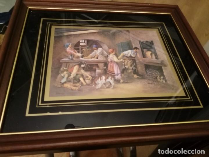Vintage: cuadro con lamina de epoca - Foto 1