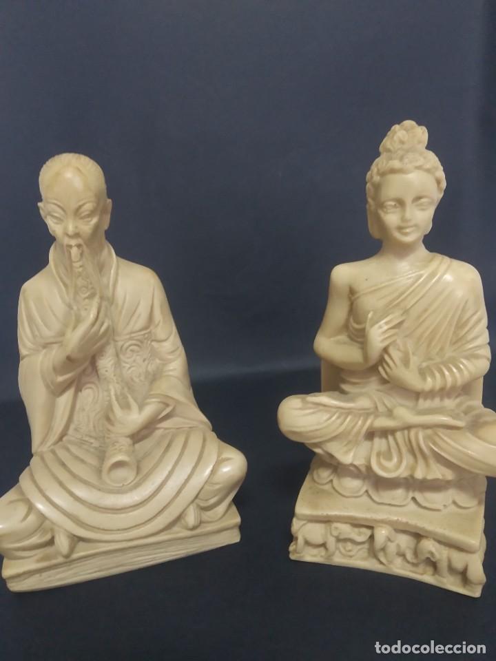 Vintage: Figuras de hueso asi&aacute;ticas