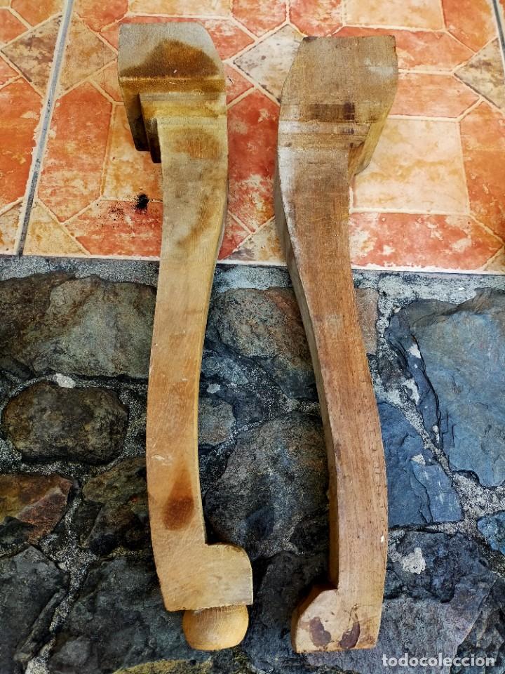 Vintage: Patas o pies de madera para mueble