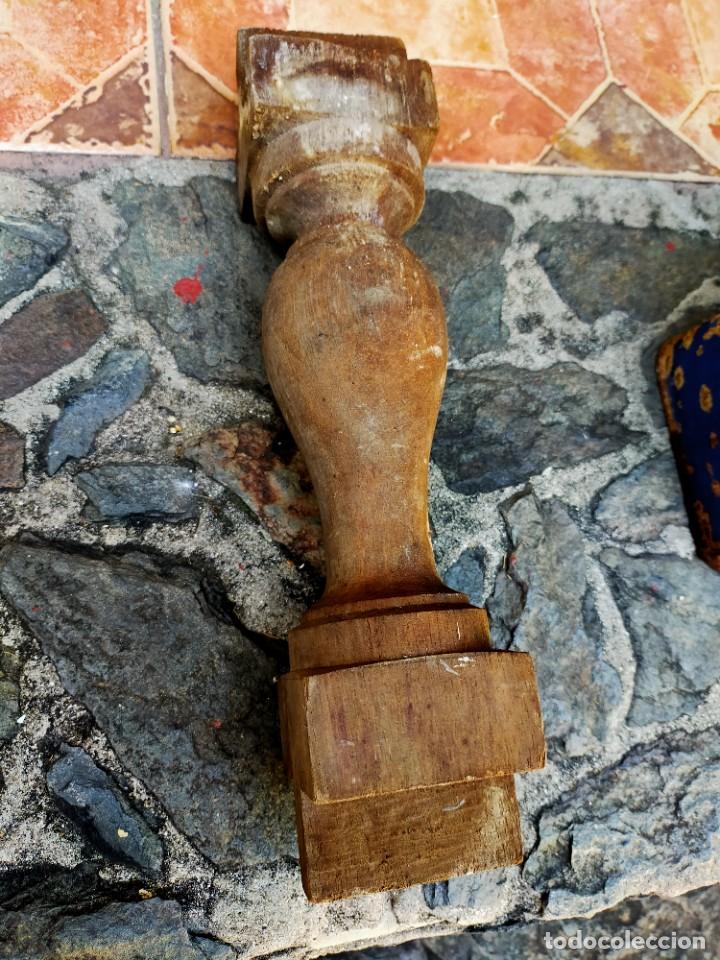 Vintage: Antigua pata de madera para mueble antiguo