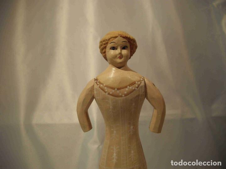 Vintage: MU&Ntilde;ECO PUNTILLAS BEIG - Foto 4
