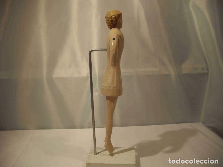 Vintage: MU&Ntilde;ECO PUNTILLAS BEIG - Foto 7