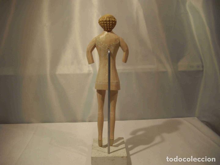 Vintage: MU&Ntilde;ECO PUNTILLAS BEIG - Foto 8
