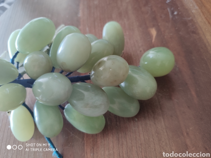 Vintage: PRECIOSO RACIMO DE UVAS EN JADE. - Foto 5