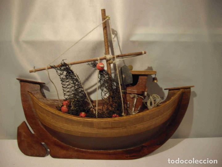 Vintage: SILUETA BARCO PESCA - Foto 1