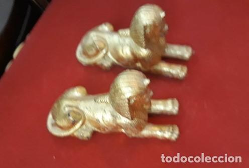 Vintage: 2 FIGURAS EGIPTO.. MINIATURA.. ESFINGES. - Foto 2