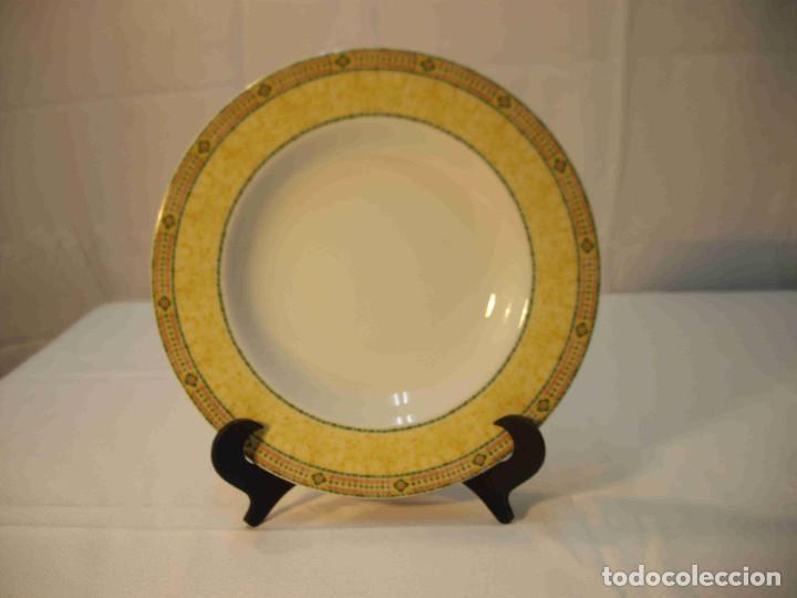 Vintage: 5 PLATOS HONDO PORCELANA FLORENCE