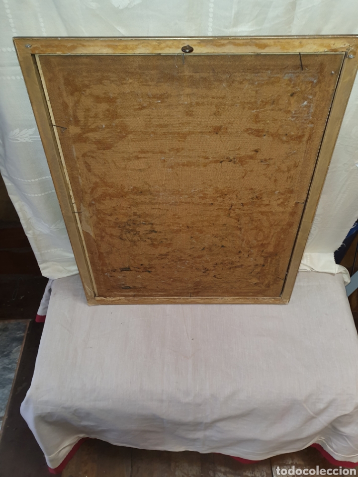 Vintage: CUANDO PINTADO A ACORELA MEDIDA 57 X47 - Foto 5