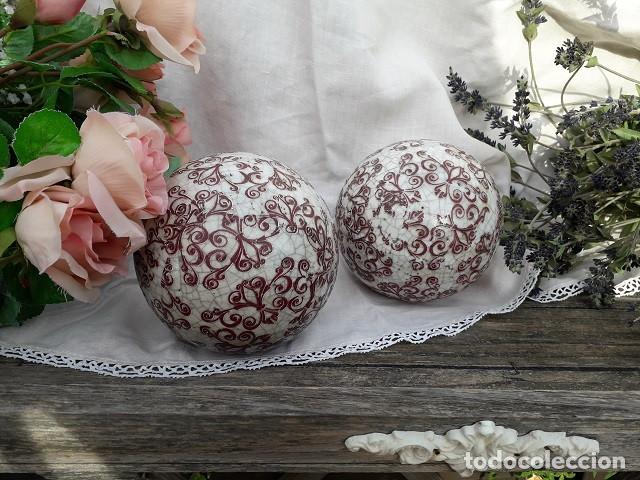 Vintage: 2 bolas decorativas - Foto 1